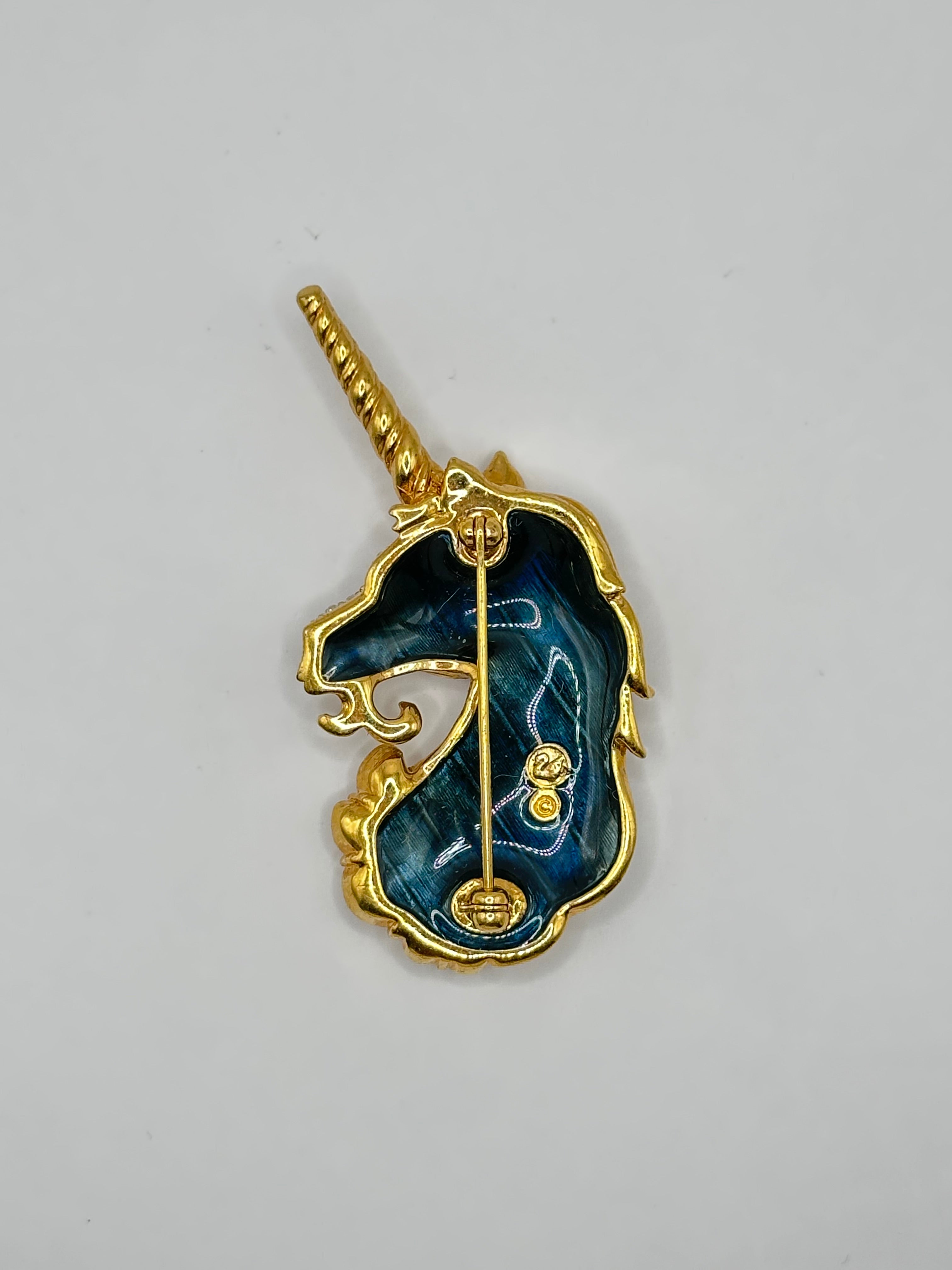 SPILLA VINTAGE UNICORNO SWAROVSKI LIMITED EDITION CRYSTAL SOCIETY - ANNI ’90