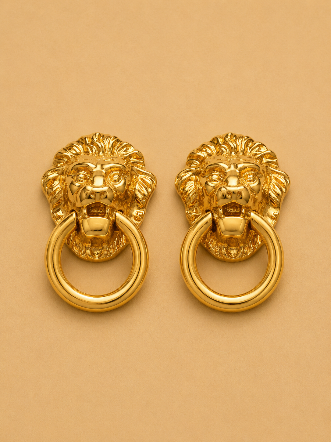 ORECCHINI KENNETH JAY LANE LION HEAD DOORKNOCKED - ANNI 90