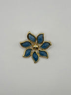 SPILLA VINTAGE FIRMATA “ULTIMA EDIZIONE” FIORE AZZURRO