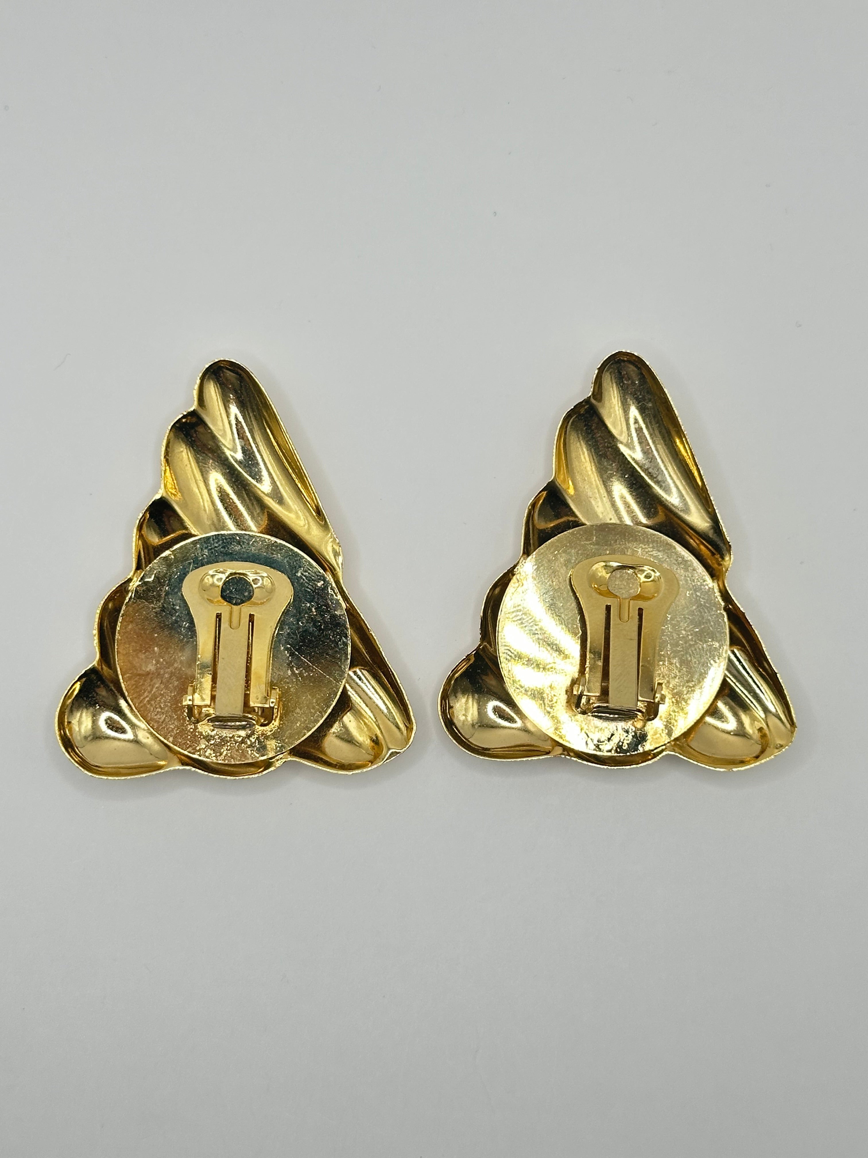 ORECCHINI VINTAGE "GOLDEN FAN"
