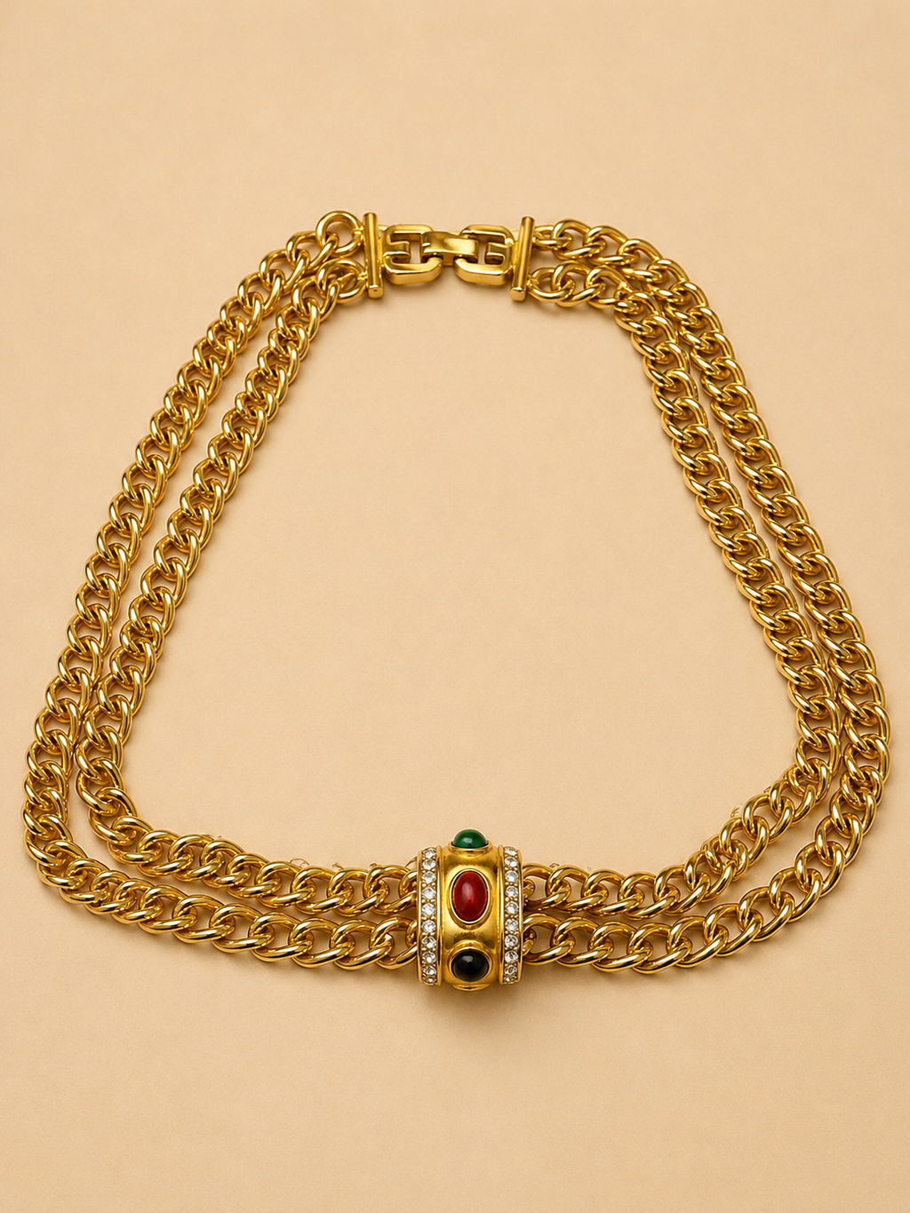 COLLANA GIVENCHY TRINITY CABOCHON - ANNI '80