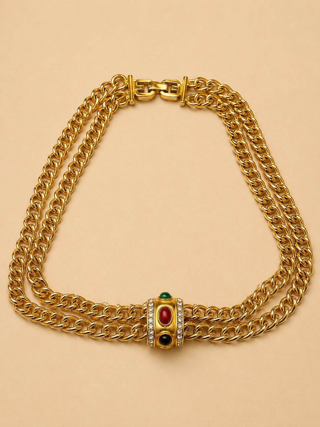 COLLANA GIVENCHY TRINITY CABOCHON - ANNI '80