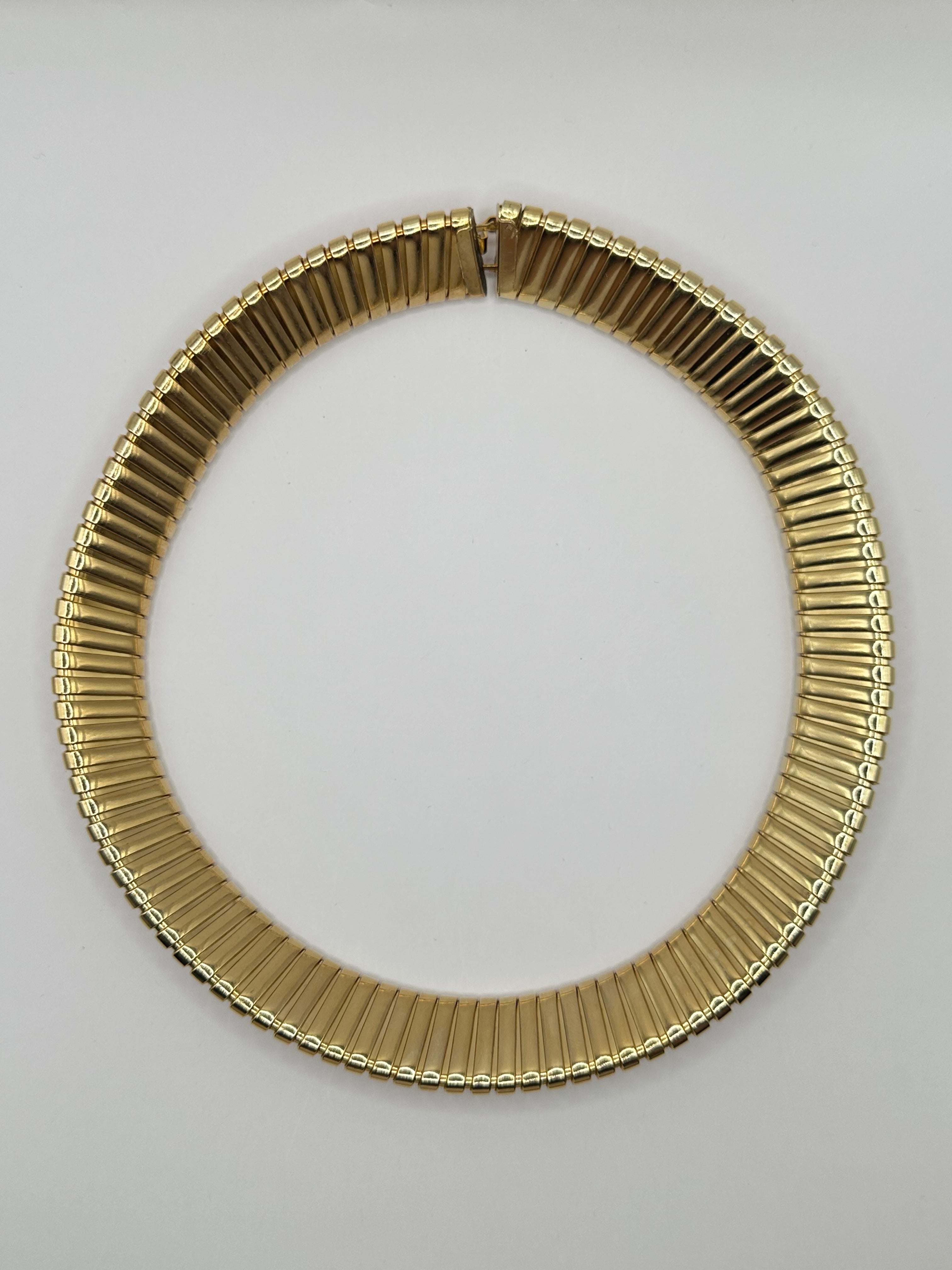 COLLIER VINTAGE TUBOGAS DORATO CLASSICO – GIROCOLLO 40 CM