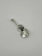 SPILLA VINTAGE “CRYSTAL VIOLIN” CON STRASS E CRISTALLI BAGUETTE