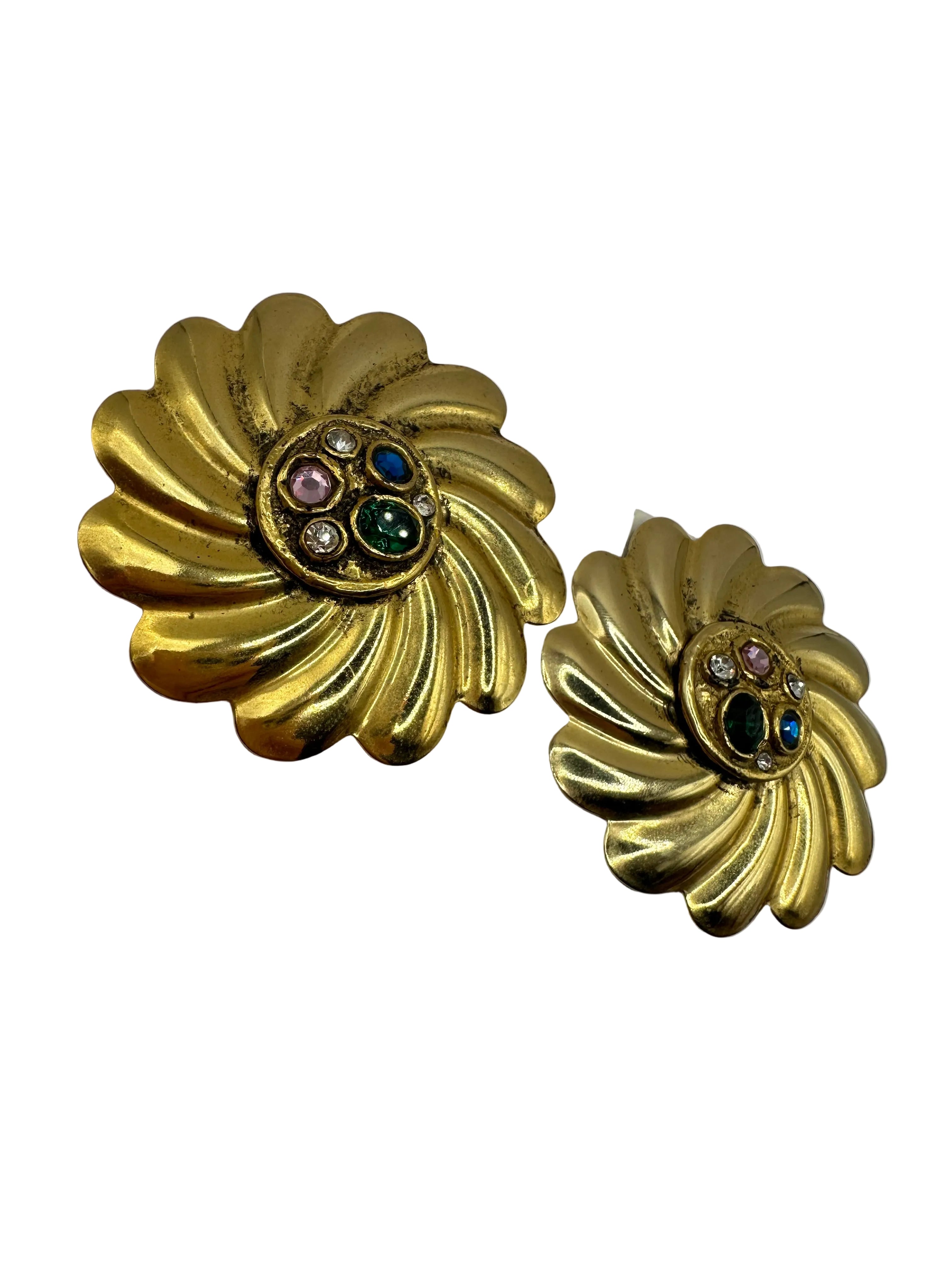 ORECCHINI VINTAGE LUIGI BRIGLIA “SOLE BAROCCO”