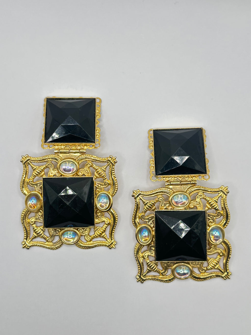 Orecchini vintage “Noir Barocco”