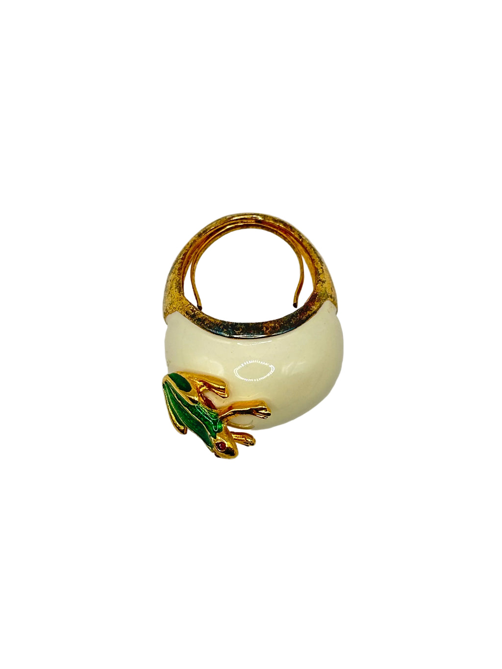 ANELLO VINTAGE KENNETH JAY LANE "FROG PEARL”