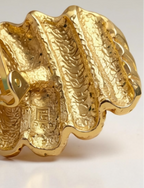ORECCHINI VINTAGE GIVENCHY DESIGN INTRECCIATO DORATO - ANNI ’80
