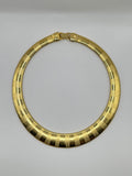 COLLIER VINTAGE DORATO A FASCIA SATINATA-ANNI 80