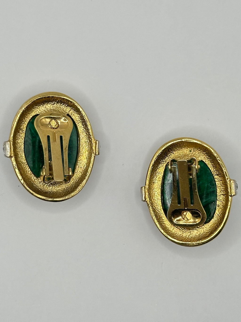 ORECCHINI VINTAGE "MALACHITE ELEGANCE