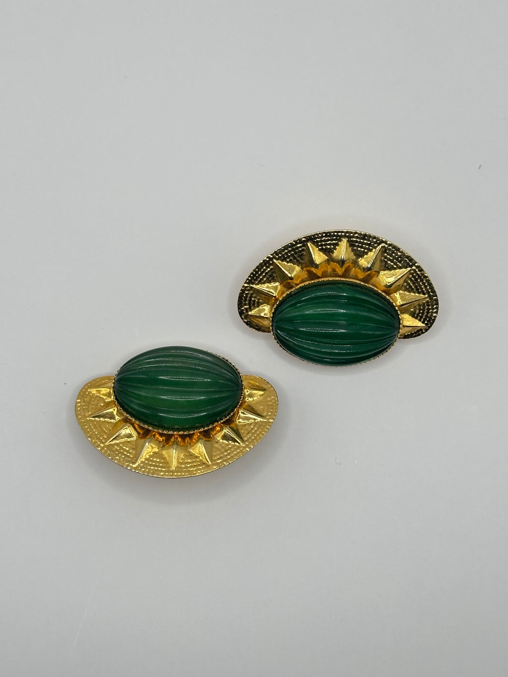 ORECCHINI VINTAGE "MALACHITE SOLEIL"