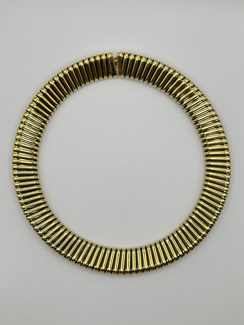 COLLIER VINTAGE DORATO E NERO TUBOGAS RIGIDO – GIROCOLLO STATEMENT