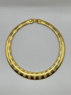 COLLIER VINTAGE DORATO A FASCIA SATINATA-ANNI 80