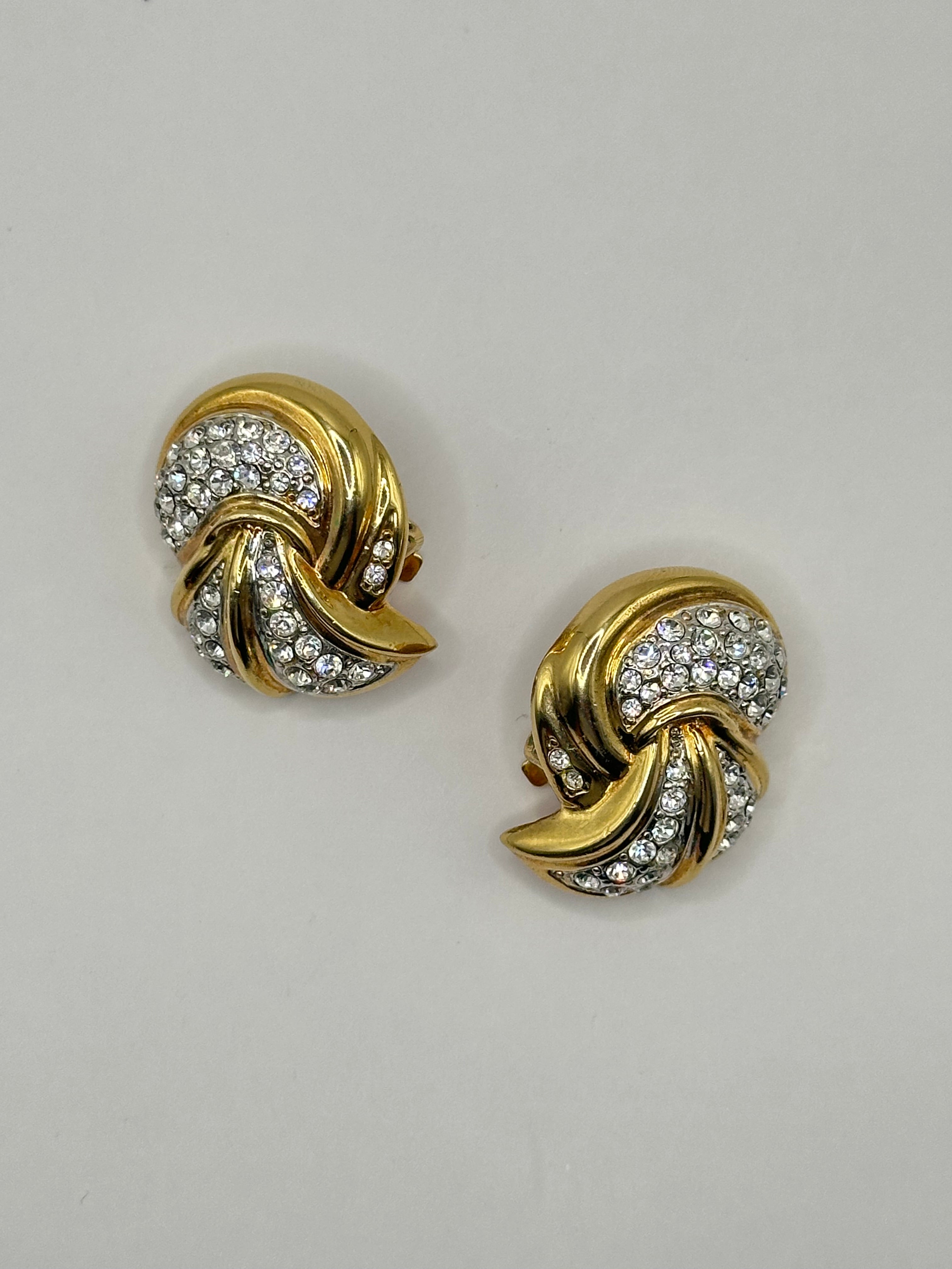 ORECCHINI VINTAGE "CRYSTAL KNOT"
