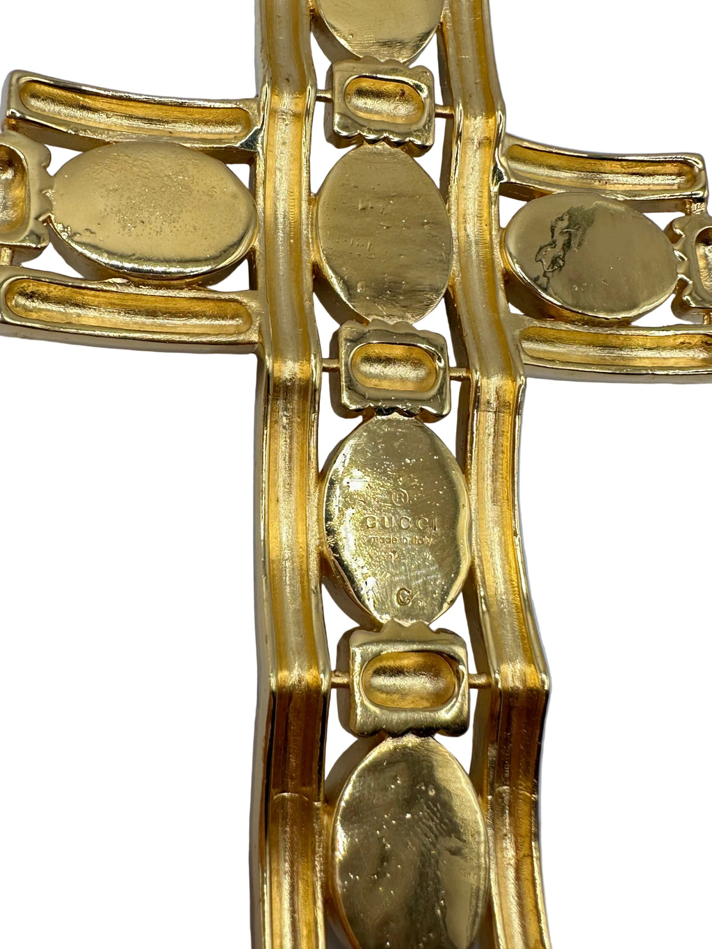 MONO ORECCHINO GUCCI “CROCE TURCHESE” – COLLEZIONE ALESSANDRO MICHELE