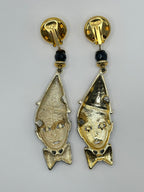 ORECCHINI VINTAGE " PIERROT NOIR"