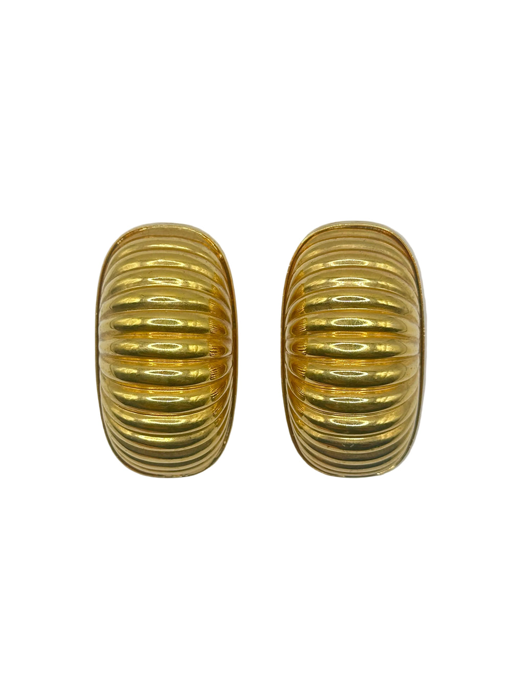 ORECCHINI VINTAGE “GOLDEN RIBS”