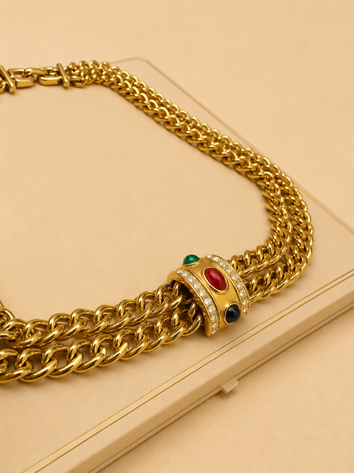 COLLANA GIVENCHY TRINITY CABOCHON - ANNI '80