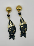 ORECCHINI VINTAGE " PIERROT NOIR"