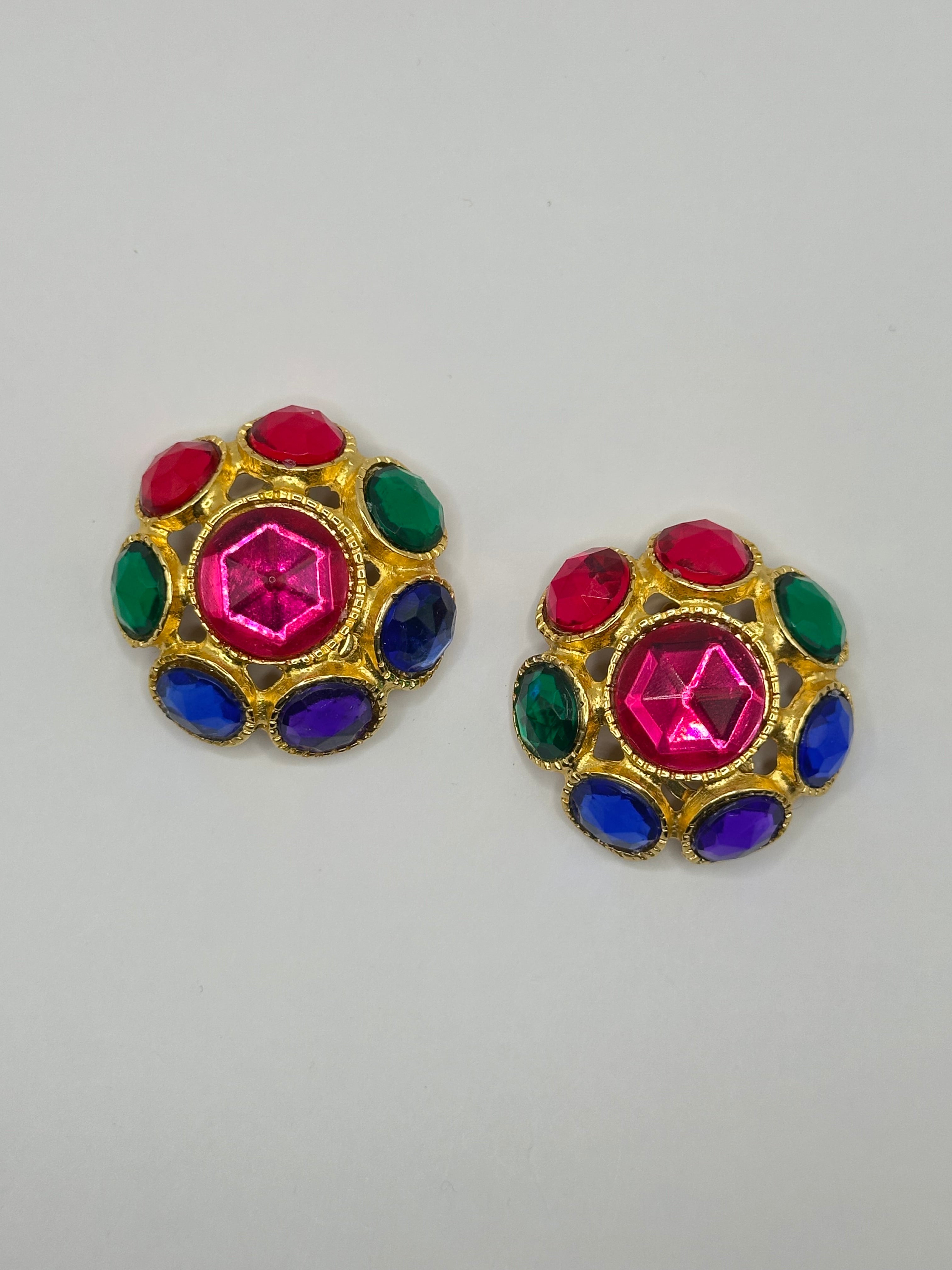 ORECCHINI VINTAGE "JEWEL MULTICOLOR"