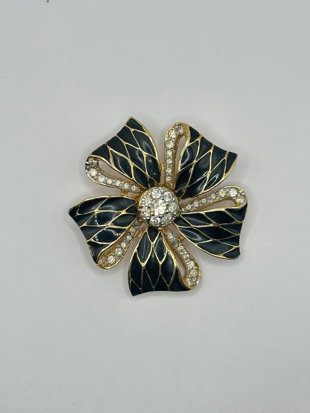 SPILLA VINTAGE " FIORE NOIR COUTURE"