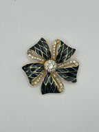 SPILLA VINTAGE " FIORE NOIR COUTURE"